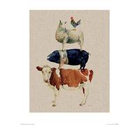 Jane Bannon - Lámina Decorativa (40 x 50 cm), Multicolor