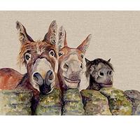 Jane Bannon Lienzo de Pared, Multicolor, 30 x 40 x 3,2 cm