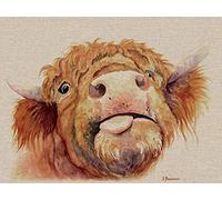 Jane Bannon Lienzo de Pared, Multicolor, 30 x 40 x 3,2 cm