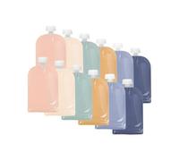 Jané Bolsas para Purés y Comida de Bebé 100 ml, Pack de 12, Apertura Inferior Hermética, Sin BPA, Lavavajillas y Congelador
