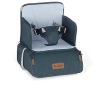 Jané Booster Seat Asiento Elevador Bebé, Trona Portátil de Viaje con Compartimento, Fijación Segura, Hasta 15 kg, Azul