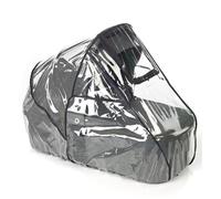 Jané Burbuja de Lluvia para Capazo Universal, Protector Lluvia Cochecito Bebé, Transparente, con Ventana y Bolsa de Transporte
