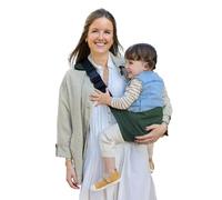 Jané Catch Bandolera Bebé para Cadera, Porteo Lateral, Ajustable, Ergonómico y Antideslizante, 100% Algodón, 9-48 Meses, Color Verde