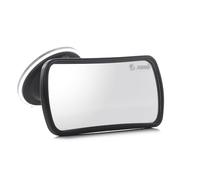 Jané Espejo Vigilancia Bebé Coche Frontal, Rotación 360°, Ventosa de Alta Fijación, Cristal Anti-Añicos, Ajustable, Negro
