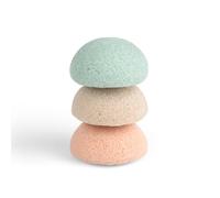 Jané Esponjas de Baño para Bebé de Konjac Natural, Pack de 3, Ultra Suaves, 100% Vegetales y Biodegradables, Piel Sensible y Recién Nacidos