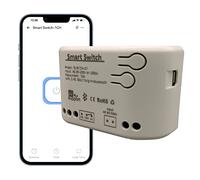 Jane Eyre 1 canal WiFi Smart Jogg Switch/Self-Locking Relay USB 5V/AC85V-250V Entrada, eWeLink APP, Bluetooth controlable, Compatible con Alexa Google Home
