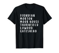 Jane Eyre Charlotte Bronte Novela Lugares Camiseta gráfica económica