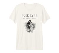 Jane Eyre Charlotte Bronte Tapa Delantera Camiseta Premium