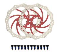 Jane Eyre Disco de freno de bicicleta de acero inoxidable con rotor de 160 mm/180mm/203mm, rotor de 6 orificios adecuado para bicicletas de carretera, bicicletas de montaña, BMX, MTB(203 mm)