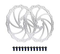 Jane Eyre Disco de freno de bicicleta de acero inoxidable con rotor de 180 mm, rotor de 6 orificios adecuado para bicicletas de carretera, bicicletas de montaña, BMX, MTB