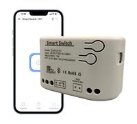 Jane Eyre EWelink Interruptor inalámbrico Interruptor WiFi Control remoto DIY Smart Home Bluetooth Relay AC/DC 7-32V Entrada de energía para Alexa Google Home(1 canal)