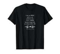Jane Eyre No Bird Free Will Cita literaria Camiseta
