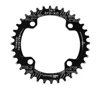 Jane Eyre Plato de Bicicleta 104 BCD 32T 34T 36T Plato único de Diente Ancho Estrecho Anillo de manivela Ancho Estrecho para Bicicleta de montaña MTB BMX de Carretera (Negro 36T Platos)