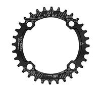 Jane Eyre Platos 32T/34T/36T Bielas BCD 104 mm de Ancho Dientes Estrechos Anillo de manivela para Bicicleta de Carretera, MTB, BMX Bicicleta de montaña Piezas de Servicio para Bicicletas (Negro 32T)