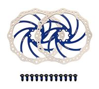 Jane Eyre Rotor de bicicleta de montaña de 2 piezas de 160 mm, disco de freno de acero inoxidable, con 12 tornillos, adecuado para la mayoría de las bicicletas de carretera