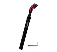 Jane Eyre Tija de sillín con suspensión, Tija Suspension MTB, tija telescopica Aluminio Diámetro 27.2mm /30.8mm / 31.6mm, Adecuado para Bicicletas de Ciudad y MTB Bicicletas(Rojo 27,2mm)