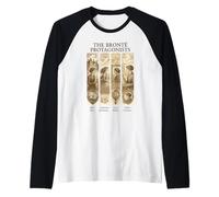 Jane Eyre, Wuthering Heights, Bronte, Heathcliff Camiseta Manga Raglan