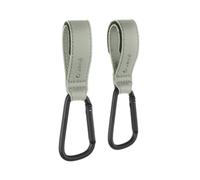 Jané Ganchos Multifunción Universal para Carrito Bebé, Pack 2 Unidades, Hasta 5 kg por Gancho, Correas Ajustables Antideslizantes, Verde