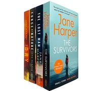 Jane Harper 4 Books Collection Set (The Dry, Force of Nature, The Lost Man & The Survivors)