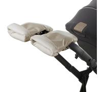 Jané Manoplas Carrito Bebé Invierno, Universales con Cremallera, Forro Polar Interior, Protección Frío y Viento, para Manillar Abierto y Cerrado,Beige
