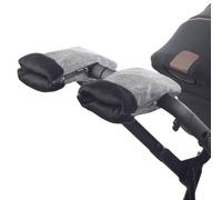 Jané Manoplas para Carrito y Silla de Paseo con Forro Polar Interior, Adaptable tanto a Manillar Abierto como Cerrado, Gris