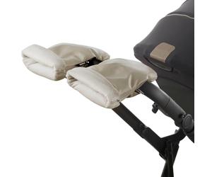 Jané Manoplas Carrito Bebé Invierno, Universales con Cremallera, Forro Polar Interior, Protección Frío y Viento, para Manillar Abierto y Cerrado,Beige