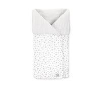 Jané Mims Saco Arrullo para Capazo y Portabebé, Multifunción, Algodón, Reversible, con Cremallera Inferior, Protege del Frío, Gris