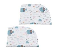 Jané Parasol Coche Bebé Ventana, Protección Solar UV 30+, Antimosquitos, Universal, Transpirable, Pack 2 Unidades, Talla XL, Azul