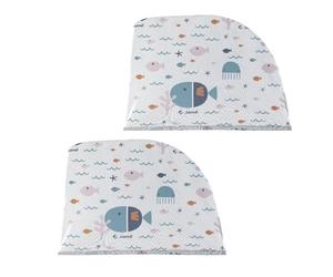 Jané Parasol Coche Bebé Ventana, Protección Solar UV 30+, Antimosquitos, Universal, Transpirable, Pack 2 Unidades, Talla L, Azul