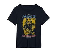 Jane’s Addiction Western Horse Camiseta, Mujer Tallas Grandes, Negro, 5XL Grande