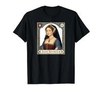 Jane Seymour Esposa del Rey Enrique VIII de Inglaterra Camiseta gráfica económica, Hombre, Negro, L