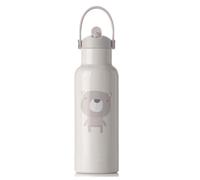 Jané Termo Acero Inoxidable, Mantiene 24H Frio 12H Calor, Recubrimiento Interior Cerámico, 500 ml, Libre BPA, Beige