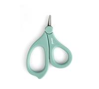 Jané Tijeras Cortauñas para Bebé y Recién Nacido, Punta Redondeada y Hoja Corta, Acero Inoxidable, Ergonómico, con Capuchón de Seguridad, Verde
