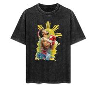 Jane Tobey Funny On Manny Boxing Pacquiao Philippines Men's Women's Short Sleeve Soft Washed Cotton T-Shirt Size L