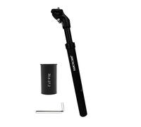 JaneEyre Tija de sillín de Muelle con un diámetro de 27,2, 30,8 o 31,6 mm, Tija de sillín de Aluminio con suspensión, de Bicicleta para E-Bike, MTB, Trekking Citybike(Negro 30,8mm)
