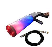 Janefer care Máquina de Niebla de CO2, Pistola de cañón de CO2 LED de Mano, máquina de Chorro RGB, Barra de Club, Efectos de DJ, Pistola de Humo, Rojo, Verde, Azul, 3 Colores