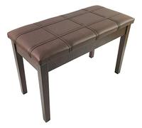 JANeGWXRUuW Cartera Slim Taburete de Piano marrón Madera Maciza con estantería y botón