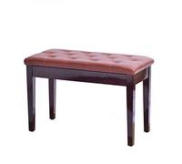 JANeGWXRUuW Cartera Slim Taburete Doble de Madera Maciza for Piano con estantería(marrón)