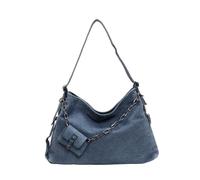 JANeGWXRUuW Mujeres bolso de hombro de denim Bolso bandolera for mujer(Light Blue)
