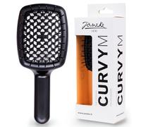 Janeke - Cepillo desenredante con curvas (negro)