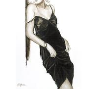 Janel Eleftherakis Little Black Dress I - Lienzo Decorativo (60 x 80 cm), Multicolor