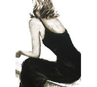 Janel Eleftherakis Little Black Dress II - Lienzo Decorativo (60 x 80 cm), Multicolor