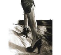 Janel Eleftherakis Little Black Dress IV - Lienzo Decorativo (40 x 50 cm), poliéster, Multicolor, 40 x 50 cm