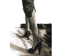 Janel Eleftherakis Little Black Dress IV-Lienzo Impreso (60 x 80 cm), Multicolor