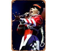 Janelle Monae at Glastonbury 2019 - Póster de la película para el hogar, decoración de pared, letrero de metal retro, 20 x 30 cm