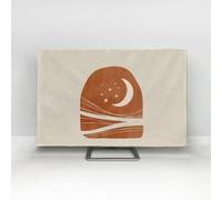 JANEMUA Arte Simple Moderna TV Cubierta De Polvo, Poliéster A Prueba De Polvo Protector De Pantalla De TV Para Varios Tipos De TV, Contra El Polvo De Televisión Capucha-A||24inch
