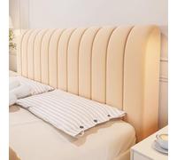 JANEMUA Fundas para cabeceros, Fundas elásticas para cabeceros para dormitorios con Camas Queen Size y King Size, Fundas Protectoras Gruesas a Prueba de Polvo.- Khaki||1.8m