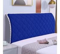 JANEMUA Lozenge Patrón Color Sólido Cama Cabecero Slipcover, Suave Jacquard Cabeceros Cubierta, Anti-Colisión A Prueba De Polvo Protector Cubierta-Blue||210cm