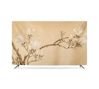 JANEMUA Paisaje Chino Pintura Televisión Hood, En La Sala De Estar TV Cubierta Contra El Polvo, El Sol/El Polvo Protector De Pantalla De TV Para Varios Tipos De TV-B||37inches