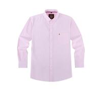 JANEO BRITISH APPAREL Nos Tibi Serviat UK Co Camisa Oxford de manga larga a rayas para hombre, cuello y bolsillo abotonados, 9 colores, auténtica tela Oxford., tickle me pink, 3XL